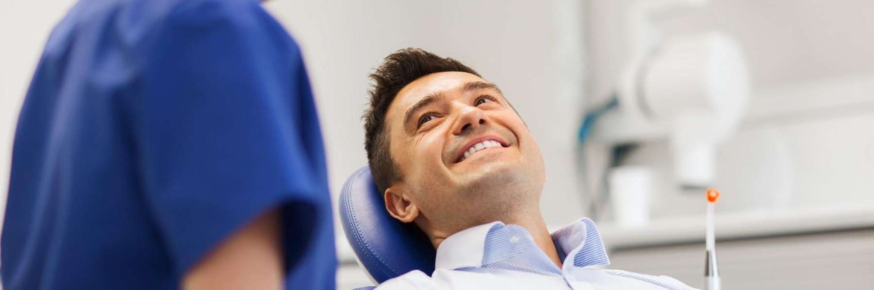 dentist in Wilbraham MA | man sitting in a dental chair